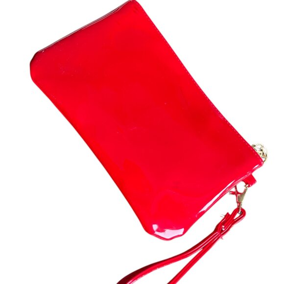 COPY - ADRIENNE VITTADINI Red Clutch Purse with Phone Charger Lightning Connect… - Picture 4 of 10